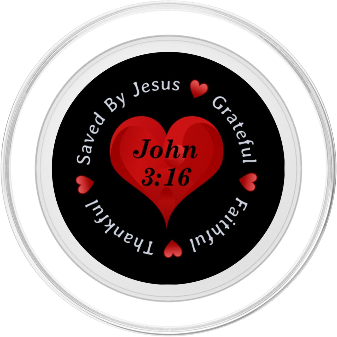 Bible Verse Pop Socket - John 3:16 - Jesus Christian PopSockets PopGrip: Swappable Grip for Phones & Tablets PopSockets MagSafe PopGrip for iPhone