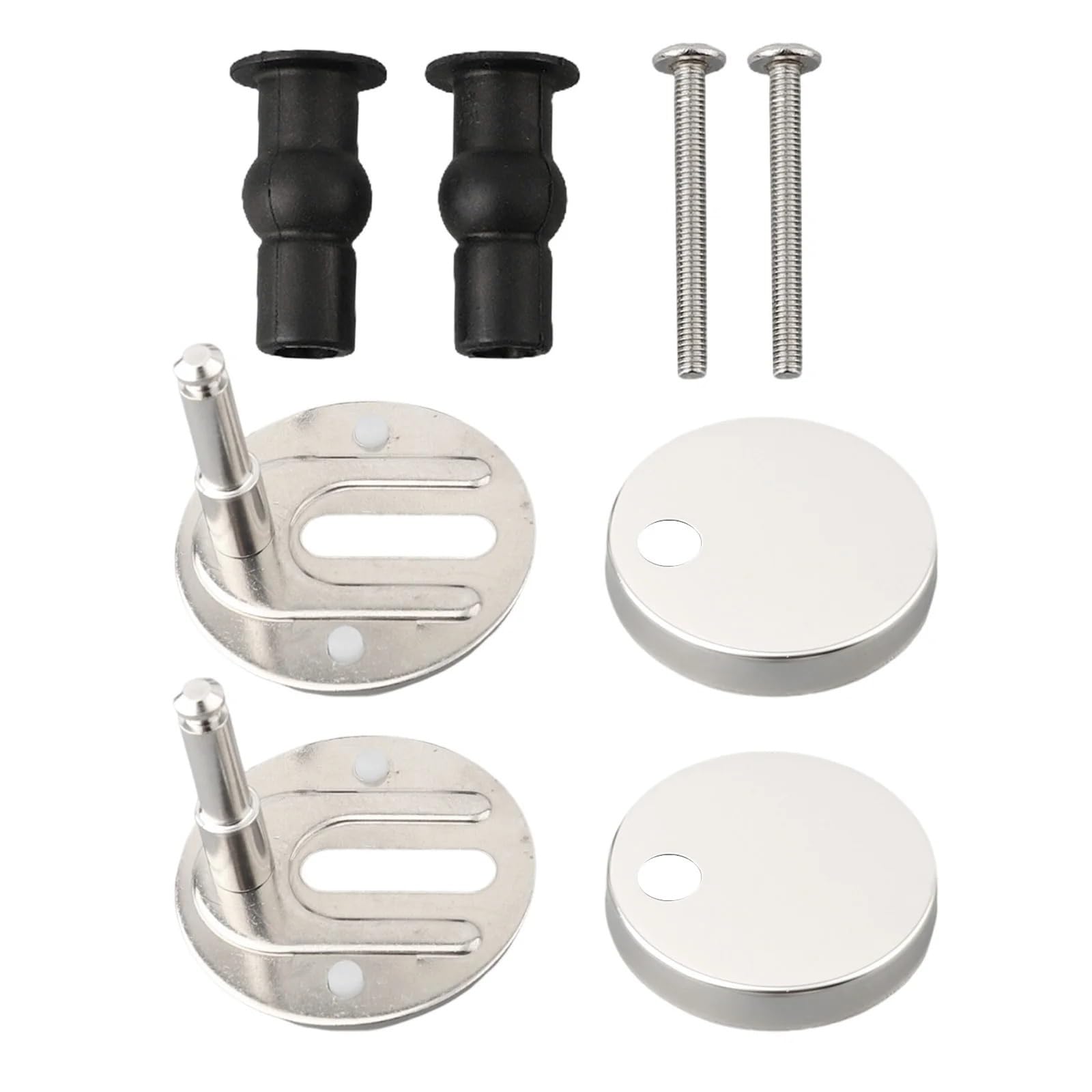 Toilet Seat Screws, 2Pcs Toilets Hinges Top Fix Hinge Mountings Replacement Screws Kit
