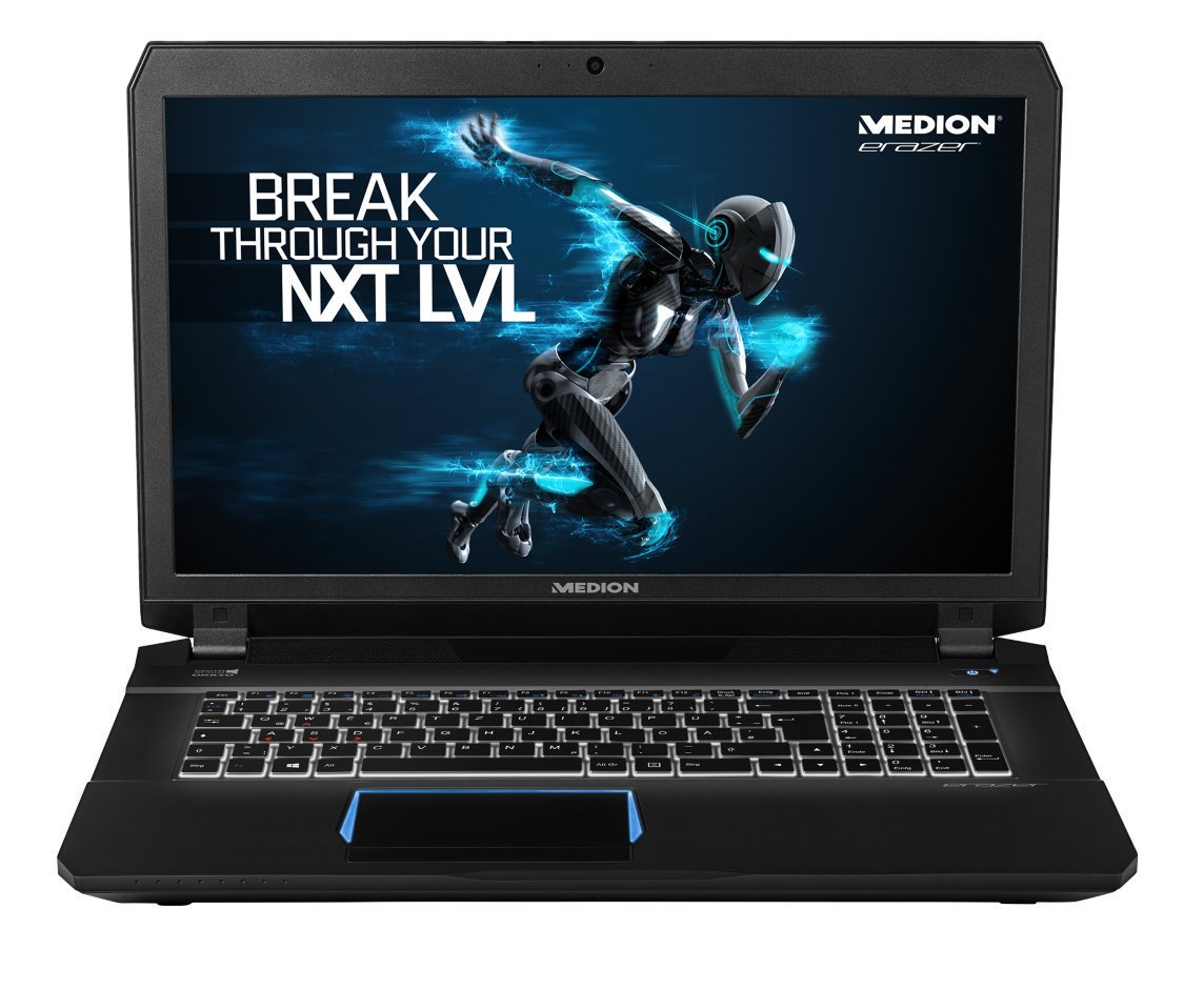 Medion Erazer X7843 (MD 99884) 43,9 cm 17,3" Ordinateur portable gaming Intel Core i7–6700HQ, 2,6 GHz, 16 Go DDR4, disque dur 1 To, SSD 256 Go, NVIVIDA GeForce GTX 980M, Windows 10, noir