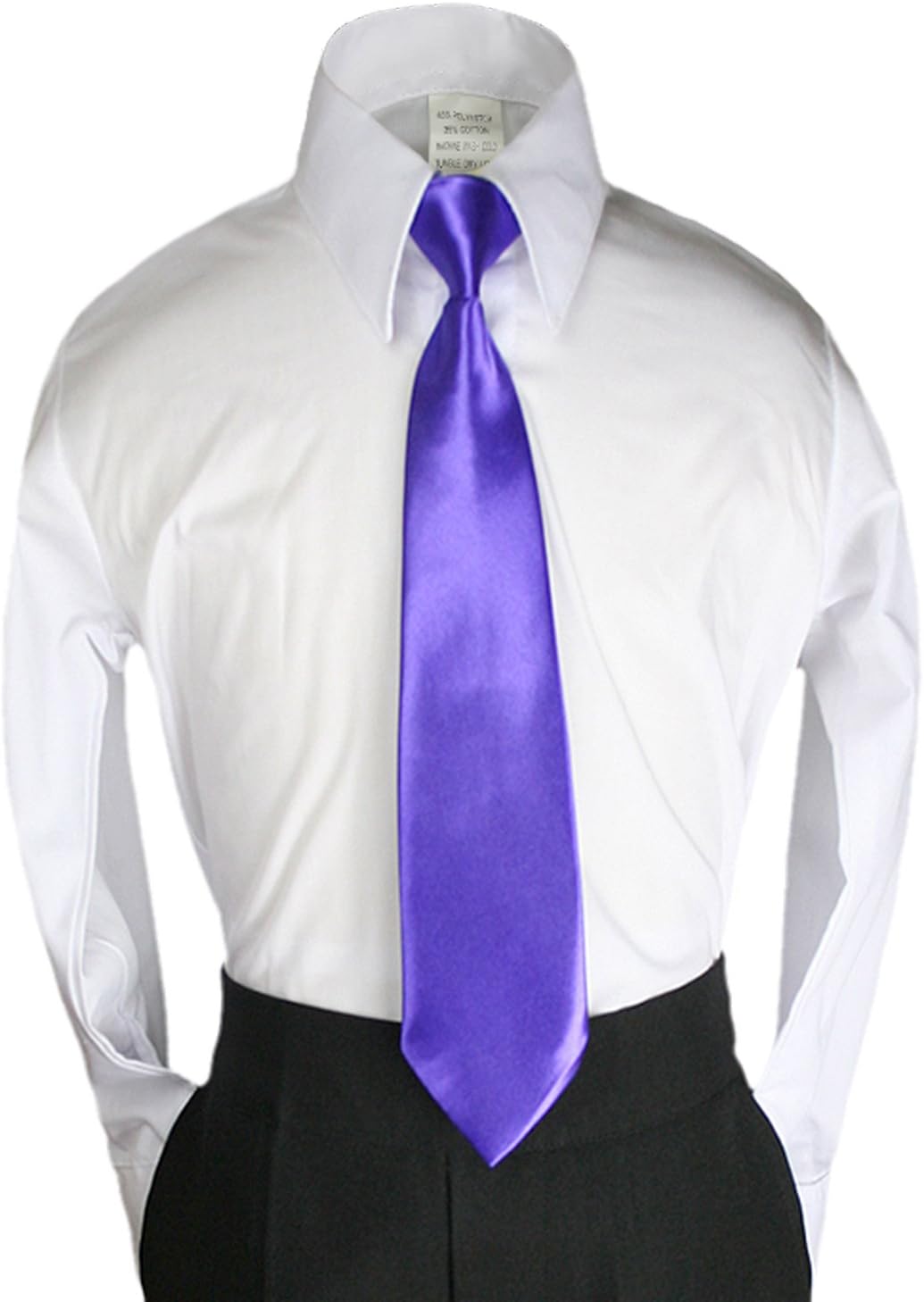 Unotux Color Satin Zipper Necktie from Baby to Teen