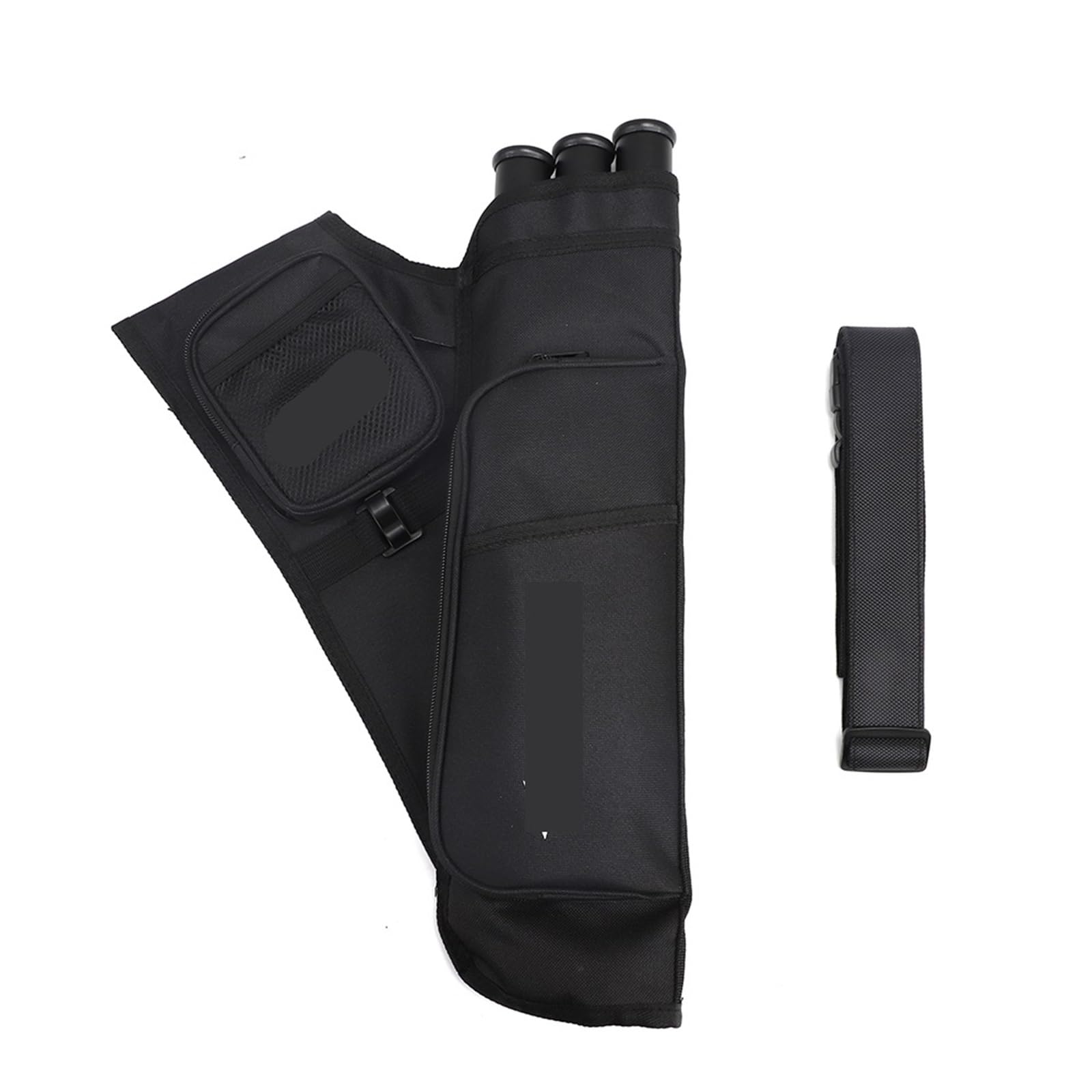WDWDW Archery Arrow Quiver Holder Back Bag 3-Tubes Portable with Adjustable Belt for Adults Target Practicing