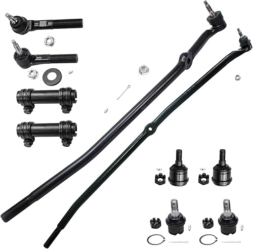 Detroit Axle - Kit de suspensión delantera 4WD de 10 piezas para Dodge Ram 03-08 2500 3500 Reemplazo 2003 2004 2005 2006 2007 2008, 4 rótulas, 4