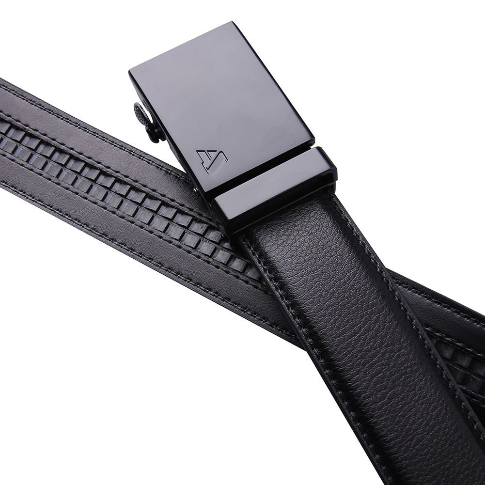 ailishabroy Fashion Mens Belts Leather Ratchet With Automatic Buckle and With a Gift Box