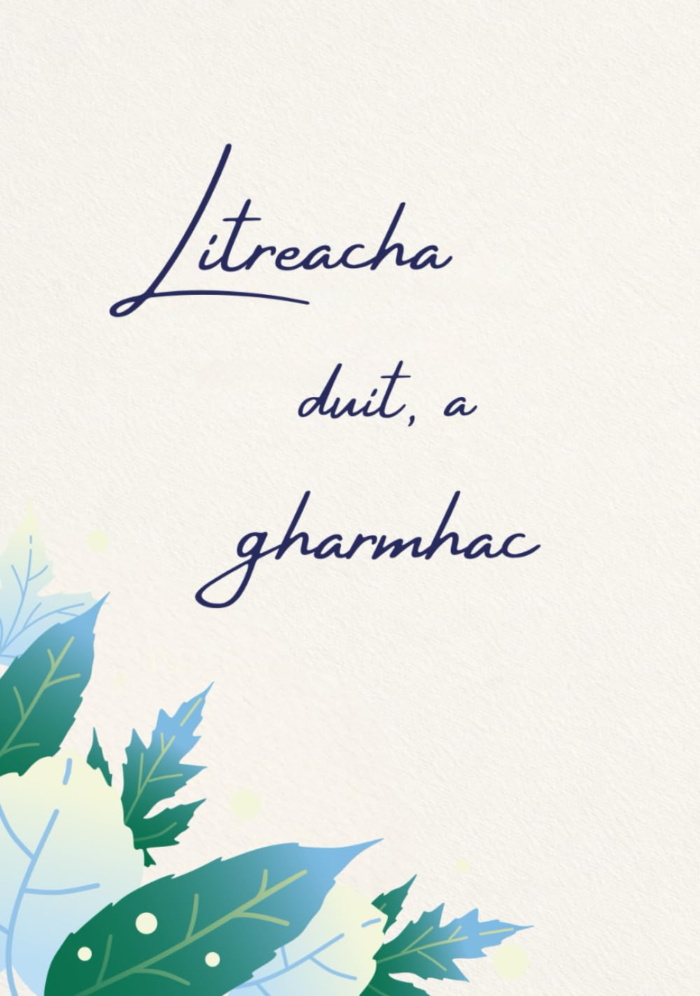 Litreacha duit, a gharmhac: Leabhar cuimhne pearsanta le líonadh ó sheantuismitheoirí dá ngarmhac (Irish Edition)      Hardcover – January 23, 2026