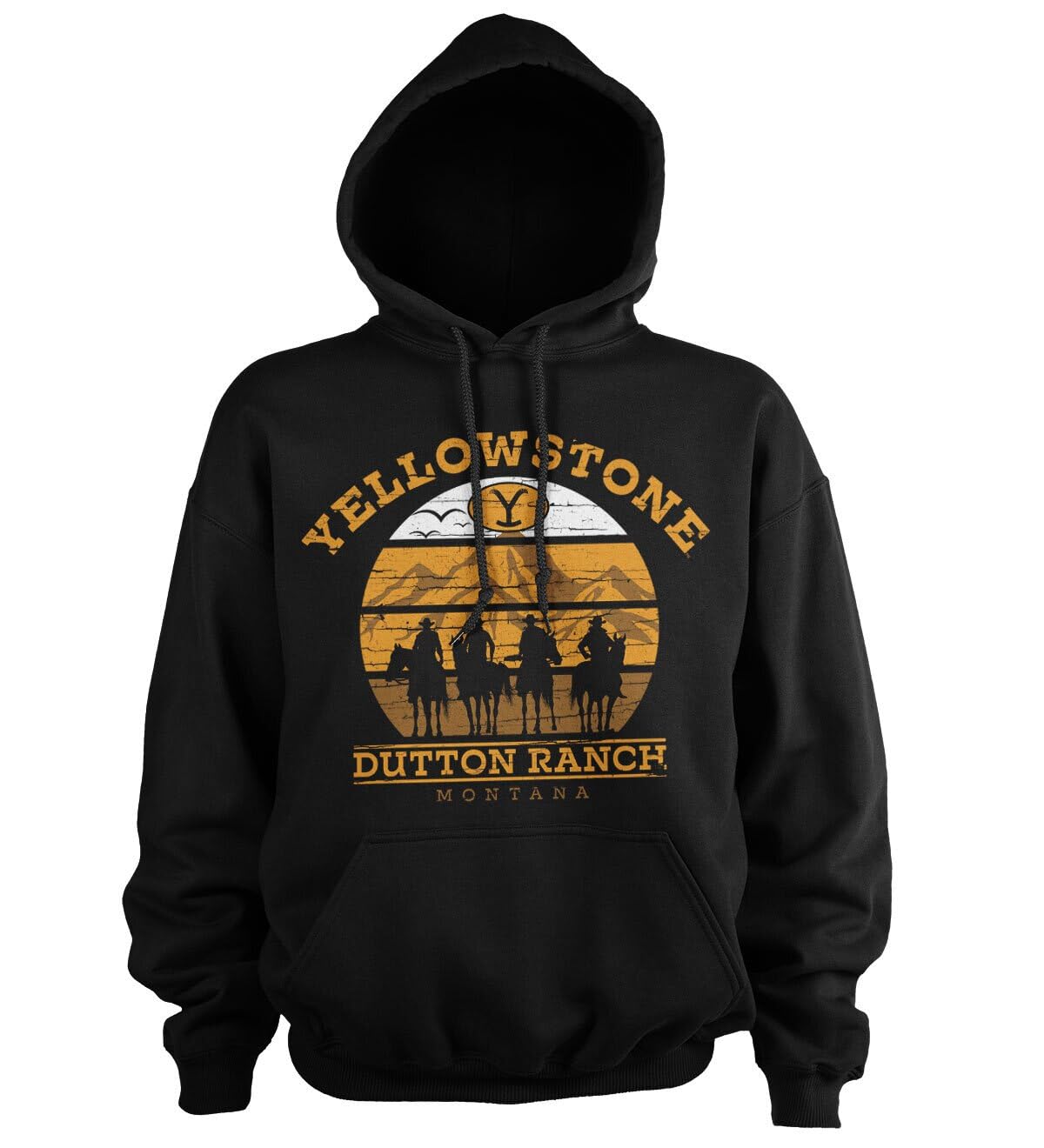 Yellowstone Officially Licensed Cowboys Hoodie (Black), XXX-Large