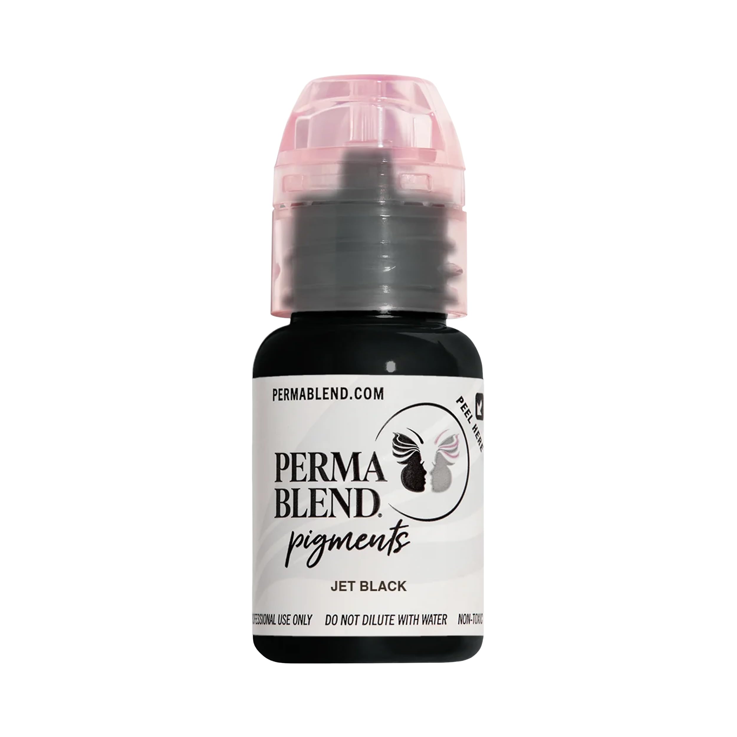 Perma Blend Jet Black Eyebrow Tattoo Ink Pigment 0.5oz