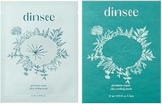 DINSEE Mascarilla refrescante de cica vegana ...