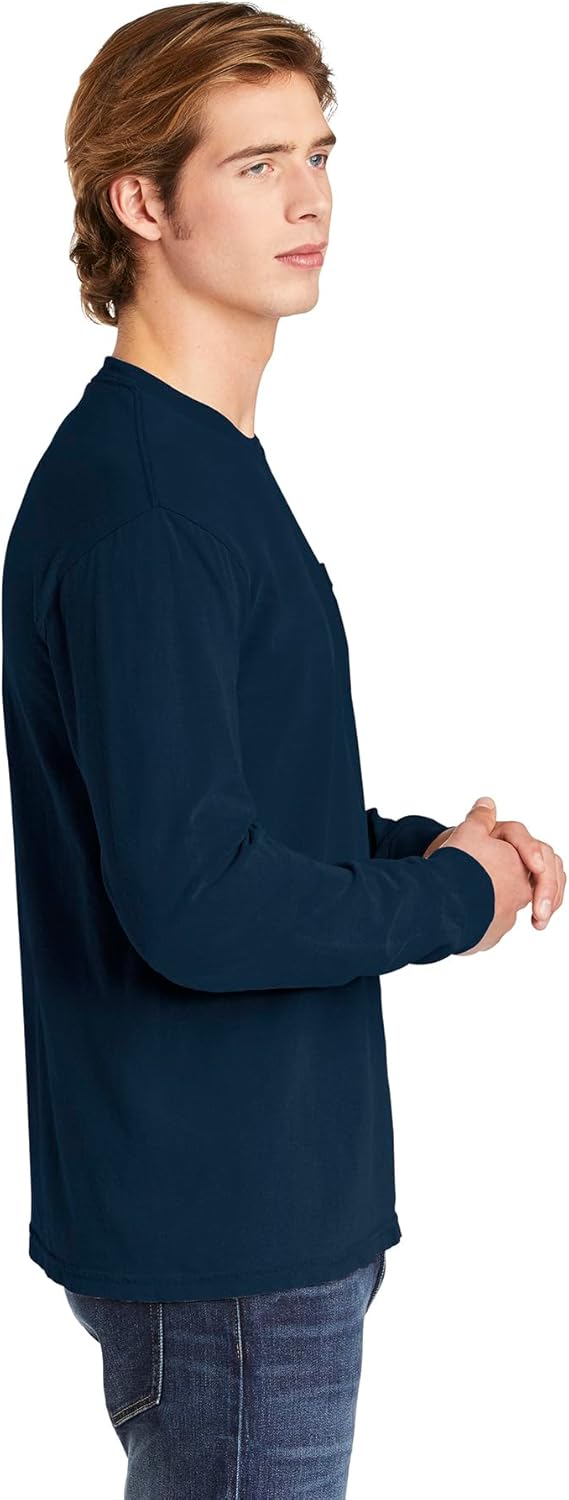 Men's C4410 Heavyweight Long Sleeve Pocket T-Shirt - Image 3