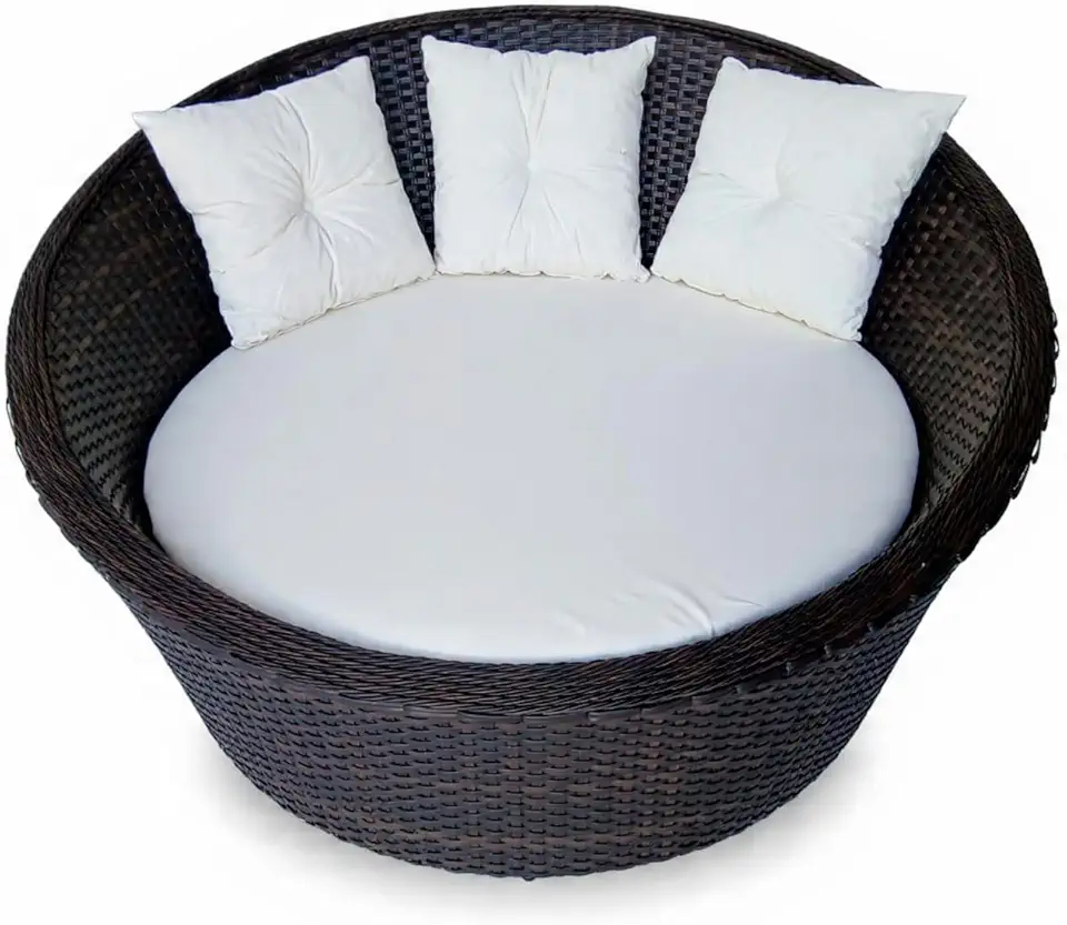 Poltrona Chaise Namoradeira Jardim Areá Externa, Piscina e Churrasqueira (Argila)