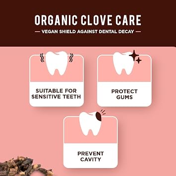 Dabur Clove Organic Toothpaste - 100ml (Pack of 6) | Cavity Protection Toothpaste | Prevent Cavities, Relieve Toothache & Maintain Oral Hygiene