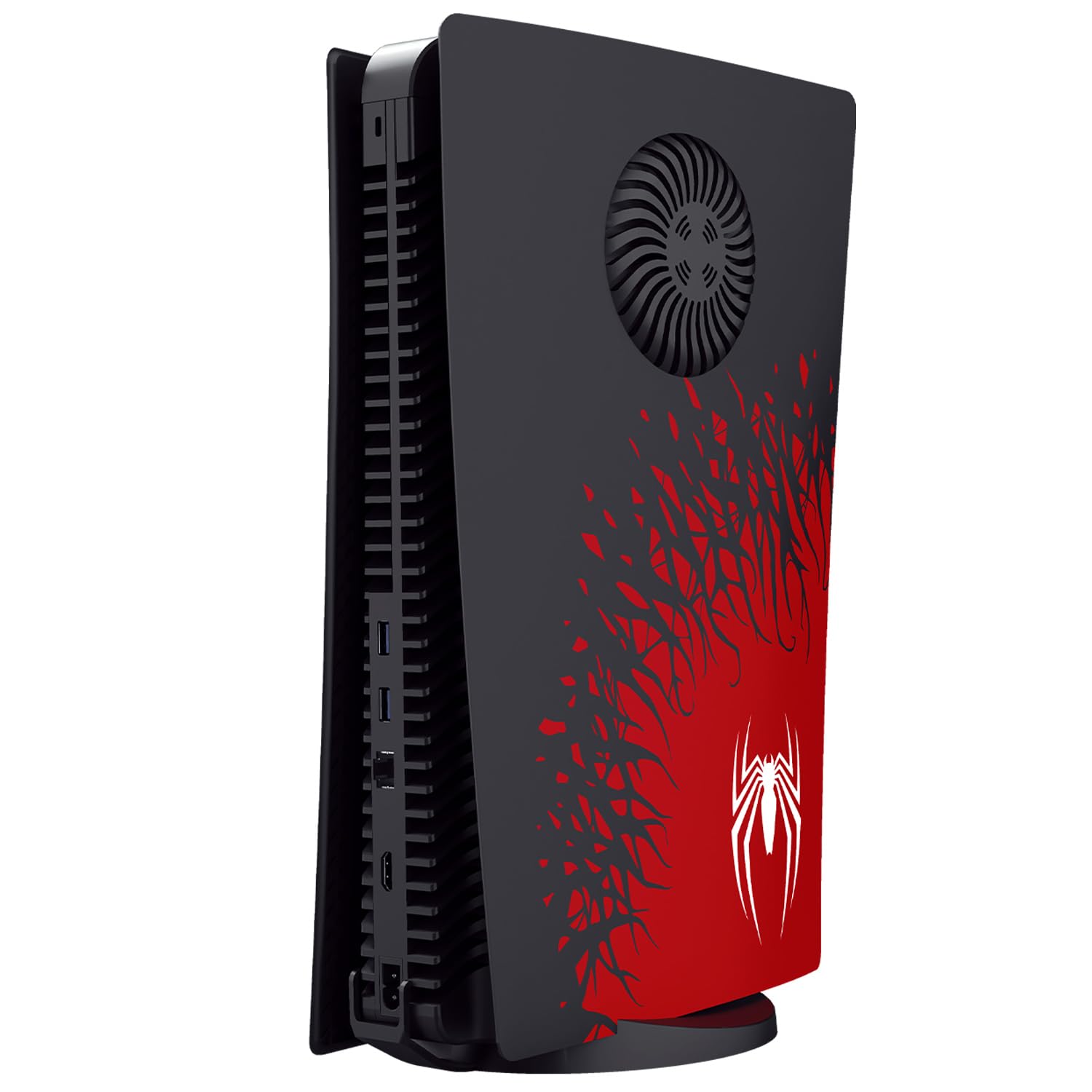 ElitePlay Spider - Piastra frontale di ricambio per PS5 con prese d'aria di raffreddamento, accessorio per Playstation 5 Disc Edition