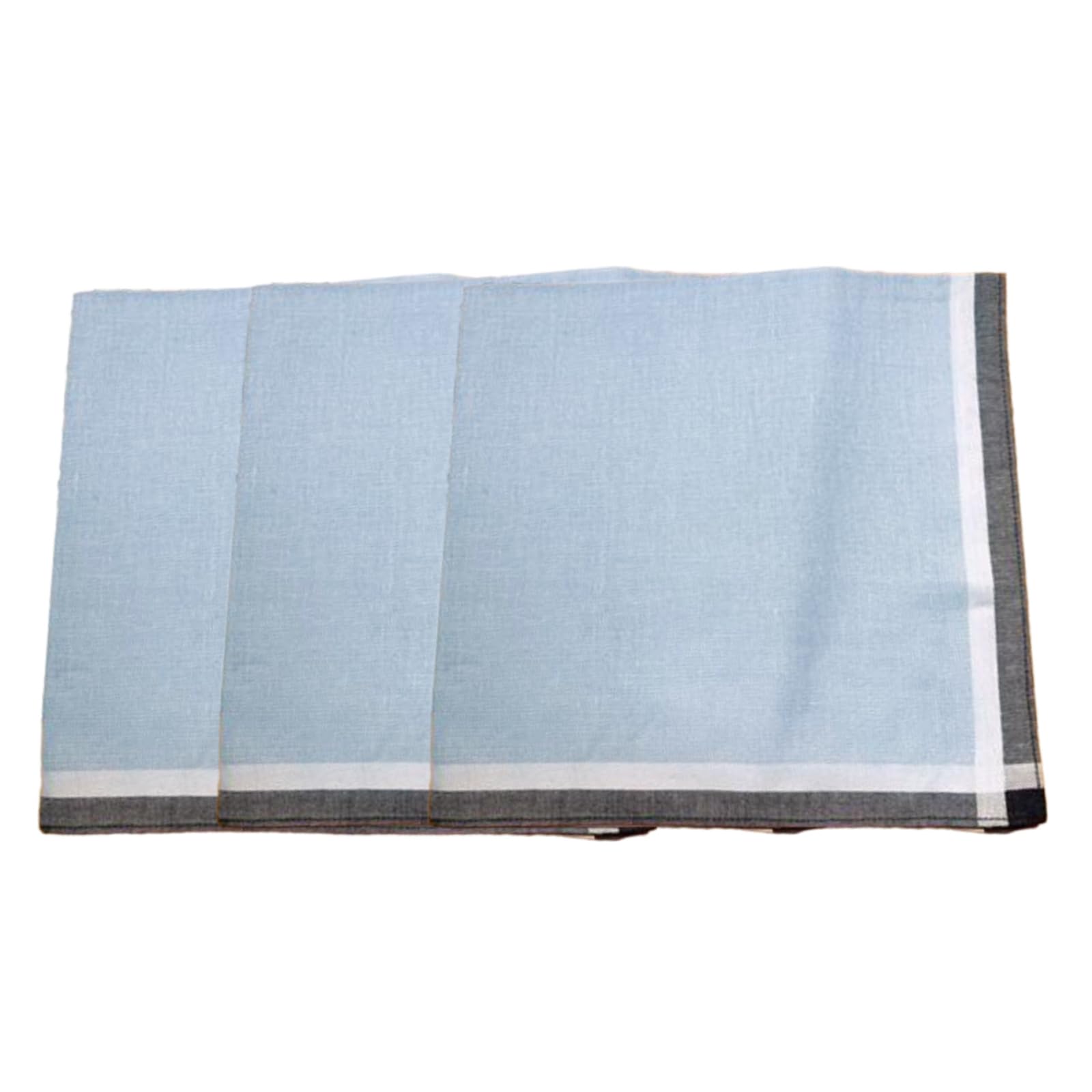Buxuaaaa 3Pieces Men ' s Cotton Handkerchiefs Classical Type Handkerchief 43x43cm for Both Casual and Formal Setting Hankies Soft Cotton Hankies
