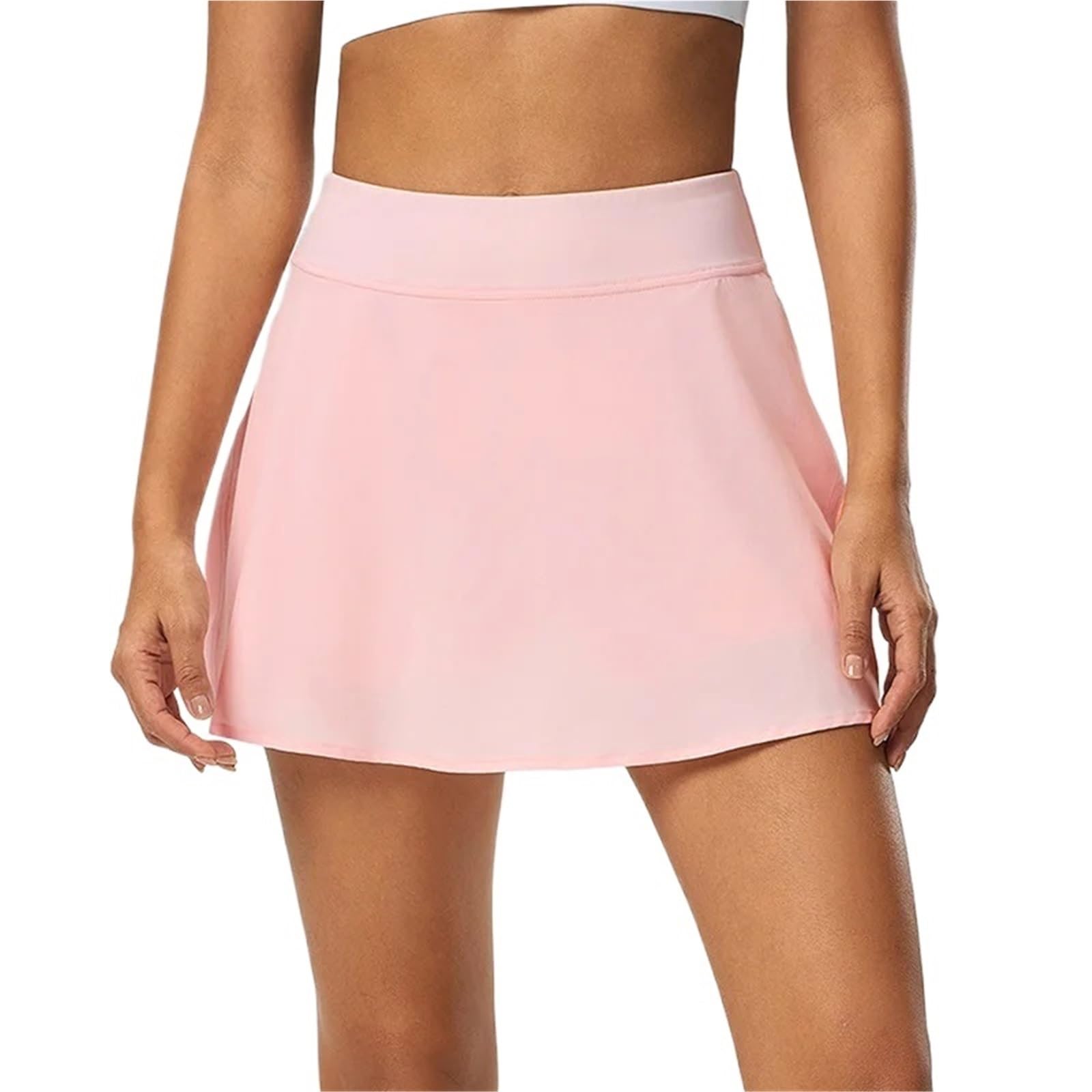 Poliéster Licra Nylon Falda Tenis de Cintura Alta