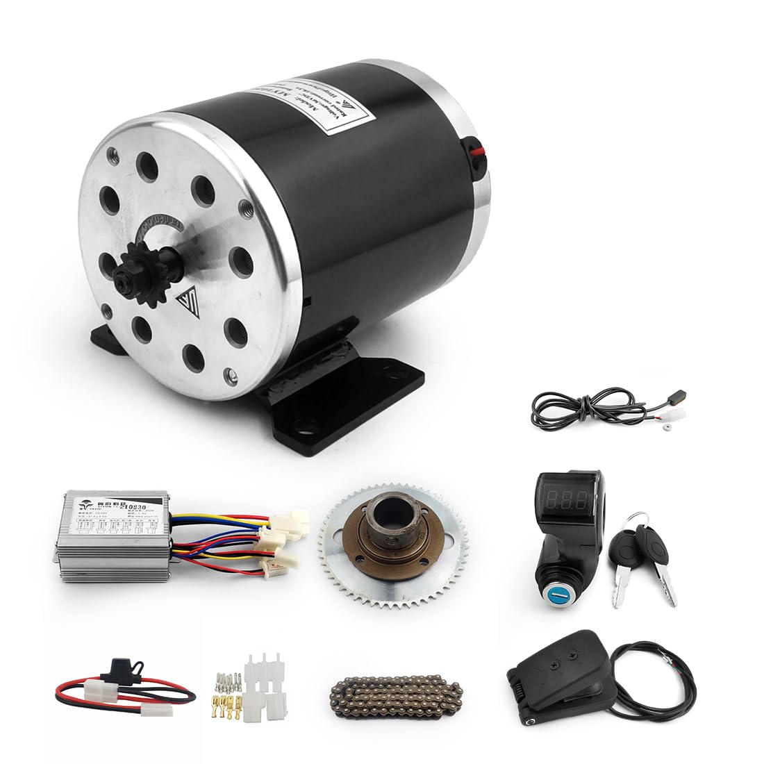L-faster 500W Electric Motor MY1020 For 4 Wheels Electric Child Gokart Chain Drive Speed Control By Foot Pedal Accelerator