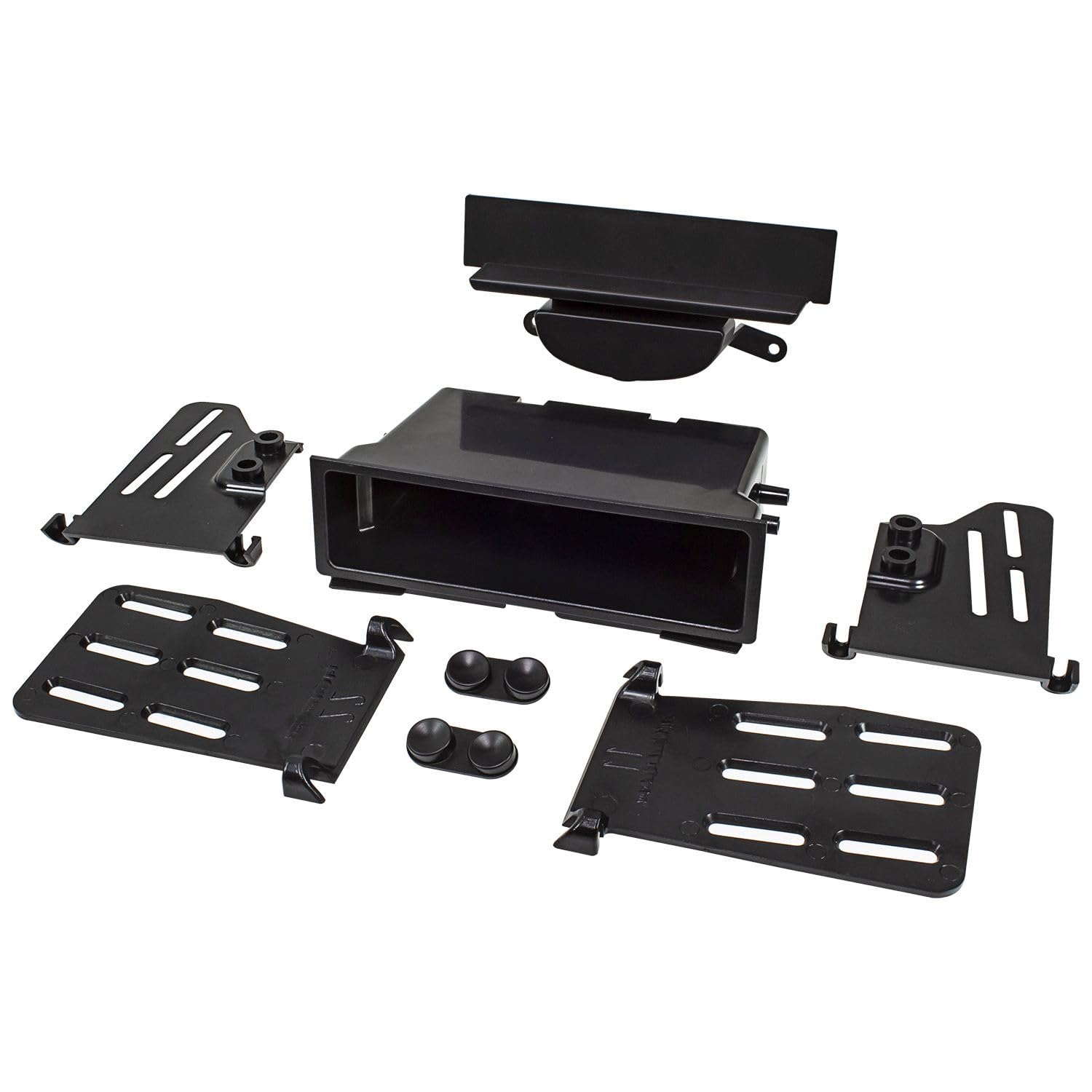 tomzz Audio 2404-044 Doppel DIN 1DIN Radioblende kompatibel mit BMW Mini Cooper II R55 R56 R57 2006-2014 Fz. m. autom. Klimaanlage