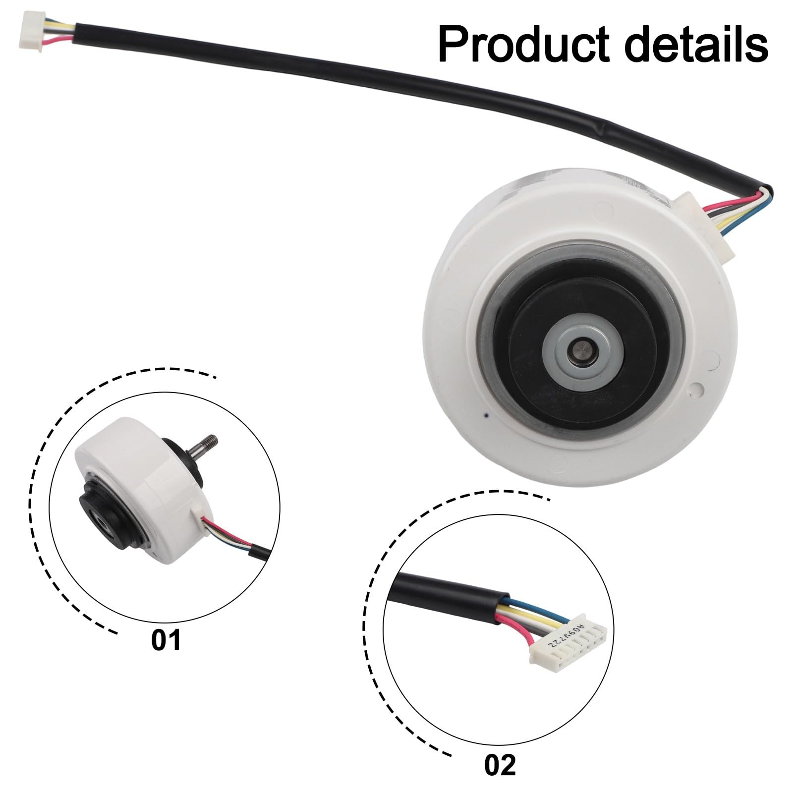 3-Phasen-Brushless Windturbine Generator Motor AC/DC 9V-72V Ausgang für DIY Stromerzeugung Experiment Weiß