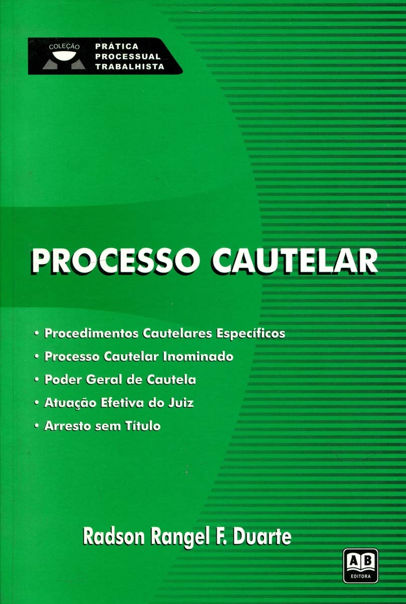 processo cautelar Radson Rangel F. Duarte 9788574980263 Books