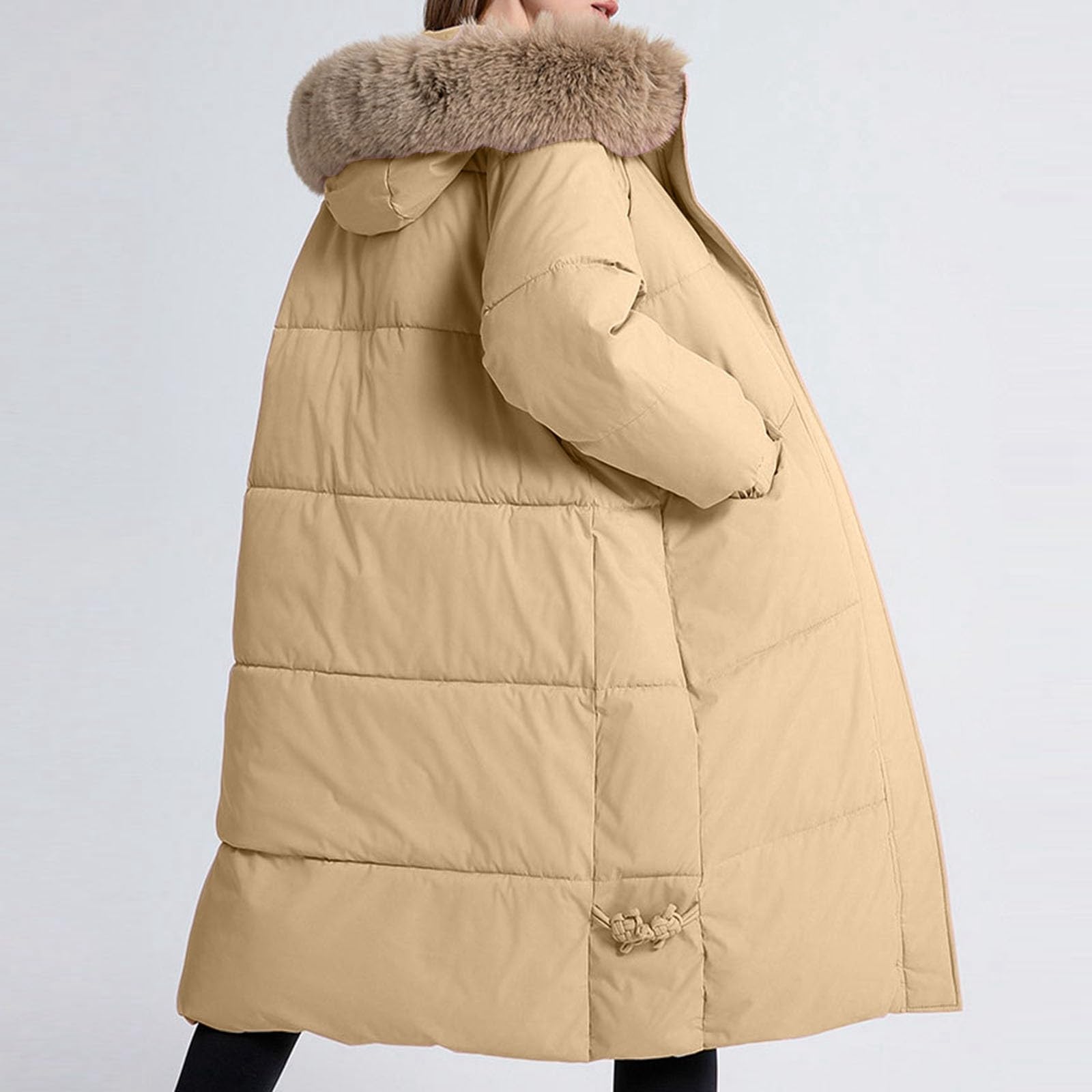 Generisch Steppmantel Damen Lang Übergangsjacke Steppjacke Leicht Übergang Winter Pufferjacke Damen-Steppmäntel Leichte Mädchen Parka Jacke Winterjacke Mantel