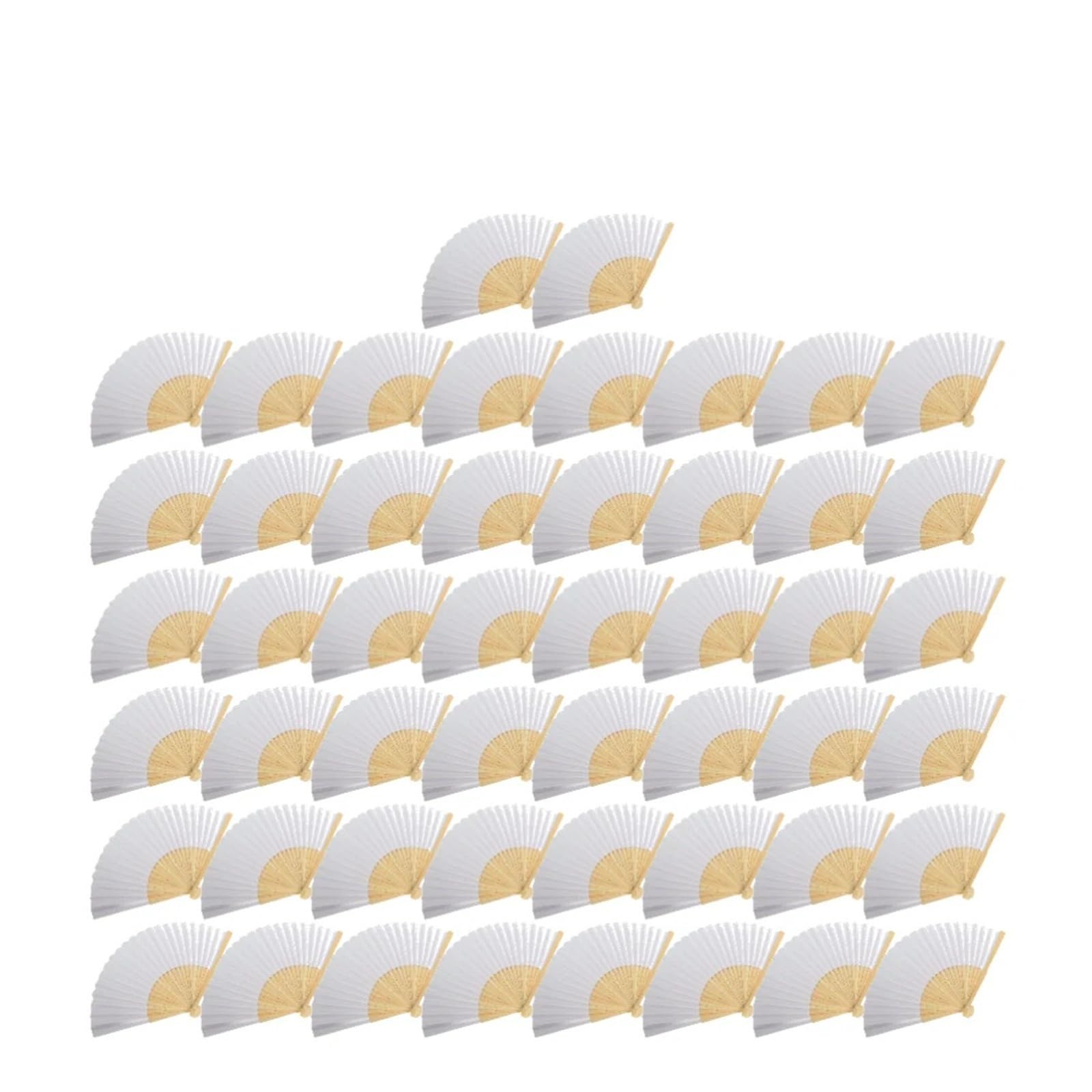 30/50 Stück Hochzeits-Handfächer, faltbare Fächer for Gäste, Papierfächer, for Hochzeit Für Haushalt Wohnen(50 pcs)
