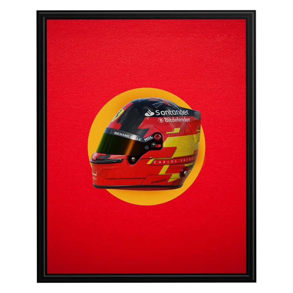 InkFlow Motorsport Helmet Poster - A Tribute to Speed, Precision, and Iconic Motorsport Excellence - Perfect Wall Art for Racing Fans and Racing Enthusiasts - 18x24 Unframed Wall Art