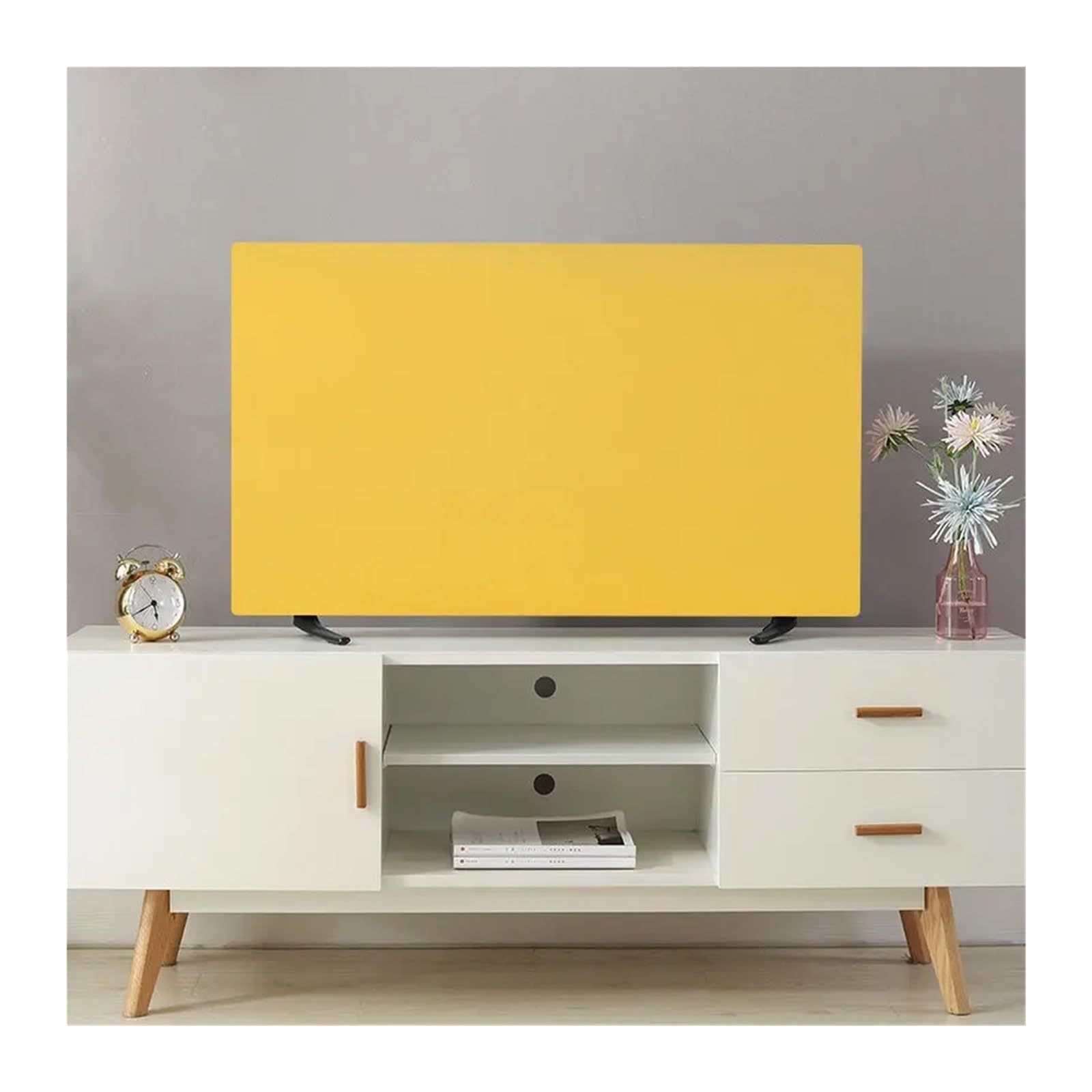 Copertura TV Antipolvere Coperture TV Stampate Protezione Antipolvere all-Inclusive per Computer LCD Copertura Elastica Lavabile in casa(8,70 inch-160x96cm)