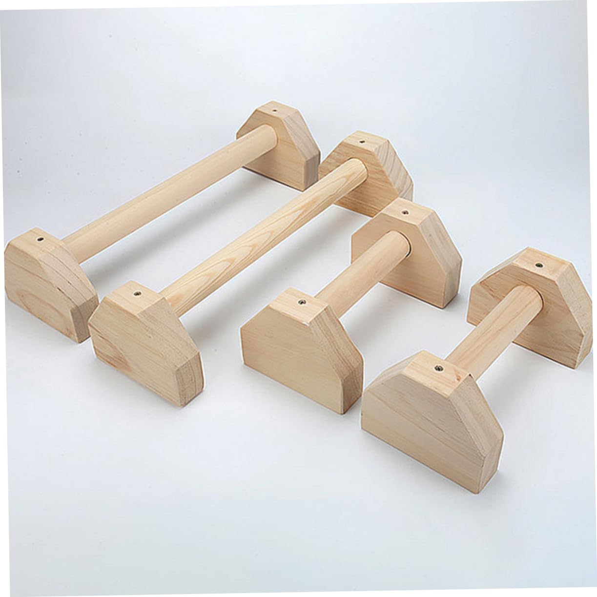 FOYTOKI Pine Push-up Stand Push-up Handles Workout Rack for Home Gym Glute Workout Equipment Pilates Equipment