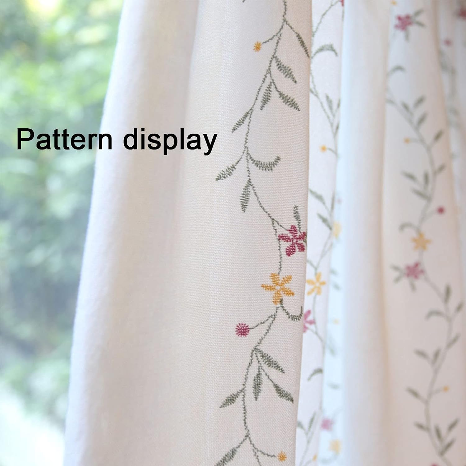 White Translucent Layer Curtains, Curtains Transparent Half-Window Printing Curtains Decoration Kitchen Floor Bathroom Small Curtains Cafe