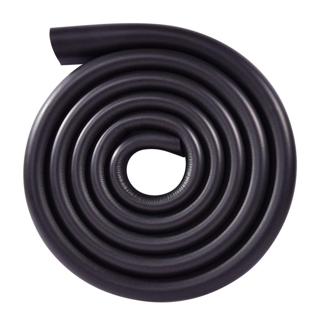 dfEDRd Safety Corner Guards, 2M×2 + 10 Corner Guard U Type Suitable for Glass Table Security Soft Strip Prevent Collision(Svart)