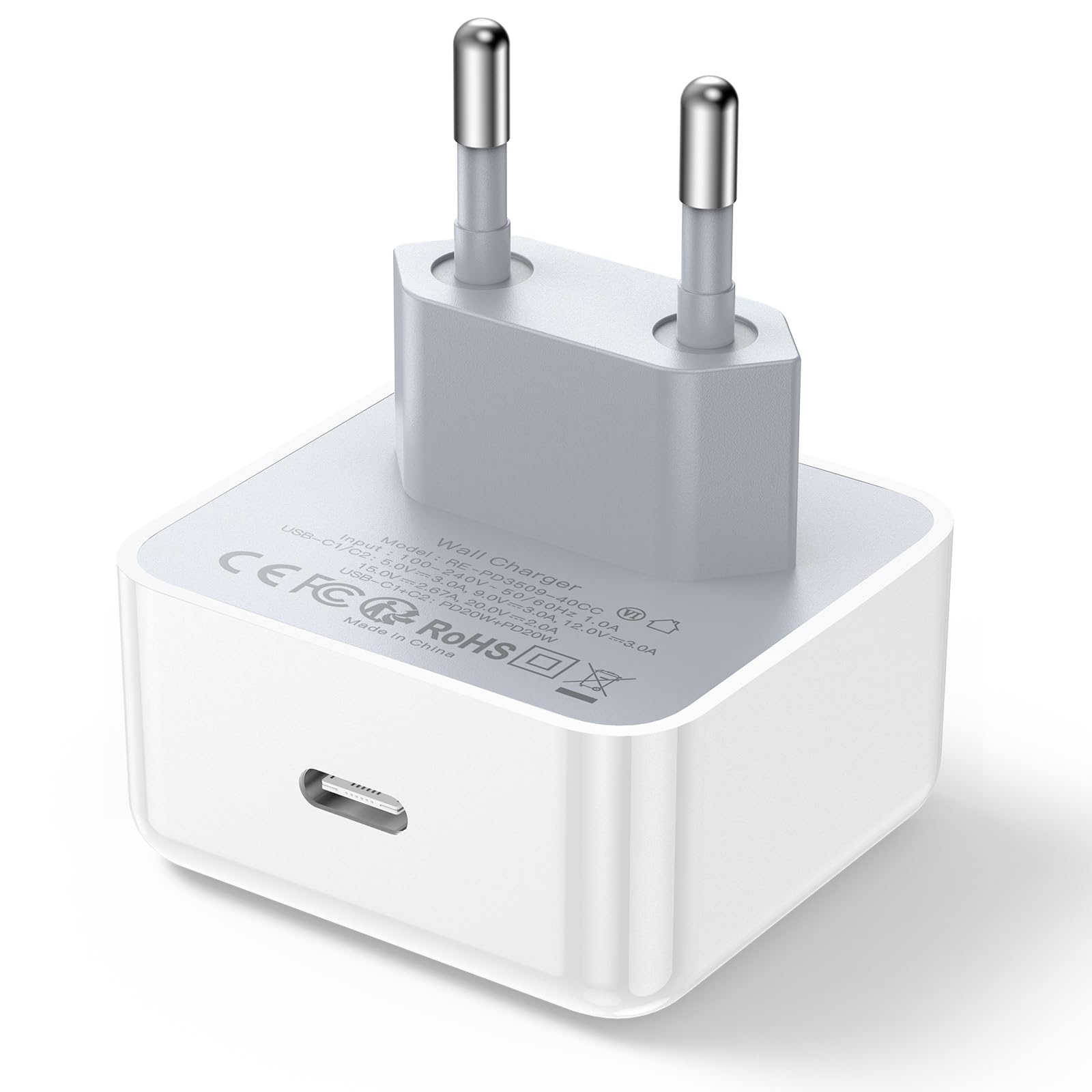 Aioneus iPhone Ladegerät, 40W USB C Ladegerät für iPhone 16, PD 3.0 Power Adapter USBC Stecker Ladestecker Schnellladegerät USB C Netzteil für iPhone 16 15 14 13 12 Pro/Pro Max/Mini