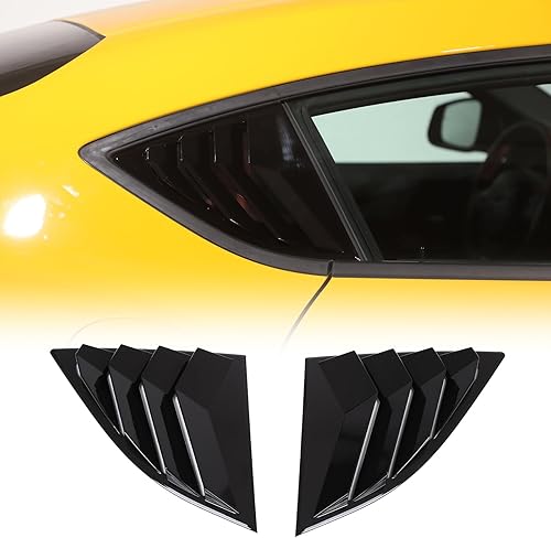 Daeiclru Cubierta para rejilla de ventana lateral trasera compatible con Toyota Supra GR A90 A91 MK5 2019-2022, cubierta para persianas de ventana