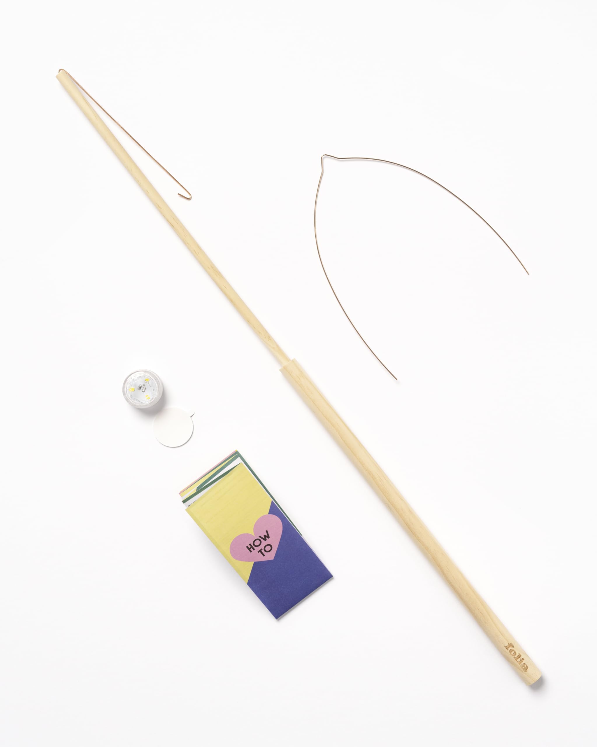 Folia Lantaarnstok Met Led Lampje en Houder Folia Lantaarnstok Met Led Lampje en Houder