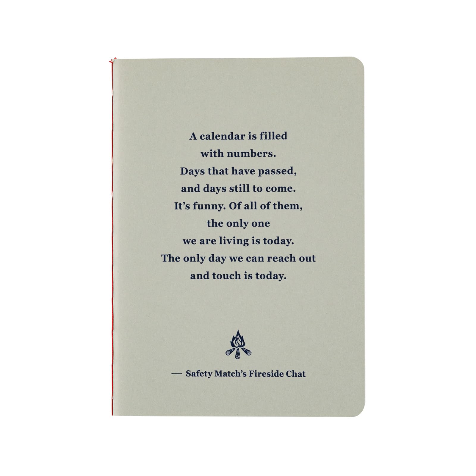 ほぼ日 Hobonichi Techo Accessories Fireside Chat Notebook - Graph (B7 Size), Grey, H:128 x W:91 x T:3 mm/ H:5" x W:3.6" x T:0.1"