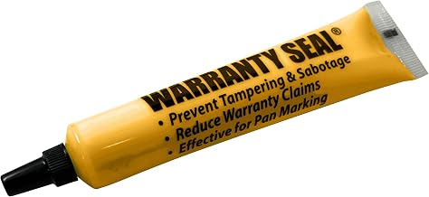 Sherco-Auto Yellow Tamper Proof Cross Check Repair & Maintenance Warranty Seal 1.8 Oz Squeeze Tube Paint Marker - 1 Tube - Made in USA