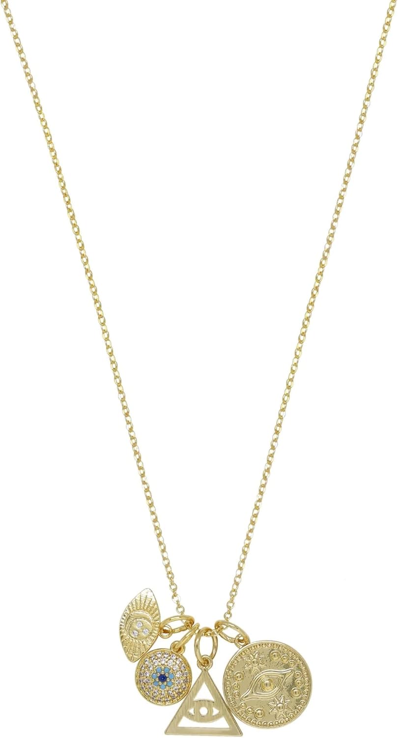 Ettika Necklaces For Women Trendy. Gold Necklace, Jewelry. Gold Plated Necklace. Spiritual High 18k Gold Plated Chain. Birthday Gifts For Women