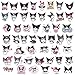 50pcs Kuromi Stickers for Water Bottle, Waterproof Vinyl Decal for Adult Teen Kids Laptop Skateboard Phone Travel Case Bike Guitar Computer Helmet (Kurom)