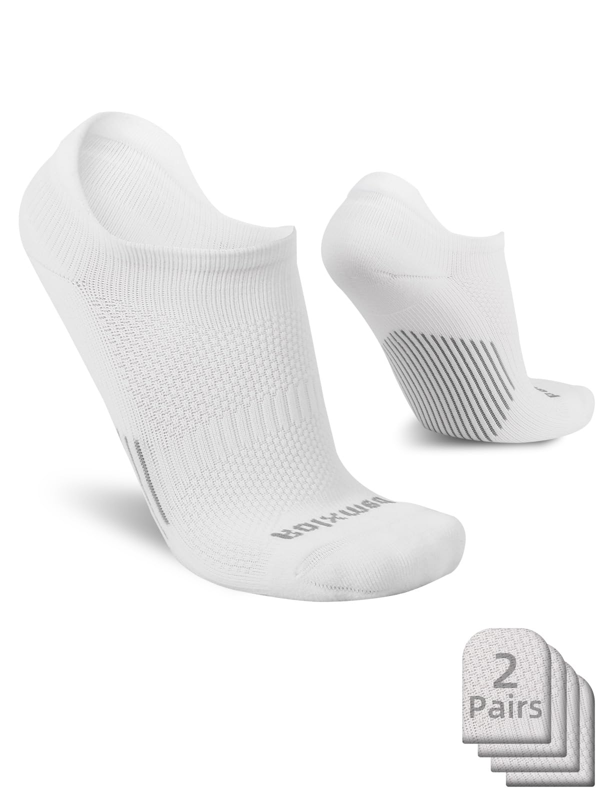Rolxmed Low Cut Ankle Socks No Show Strech Cushioned Invisible Fit for Women and Men(Multi-packs)