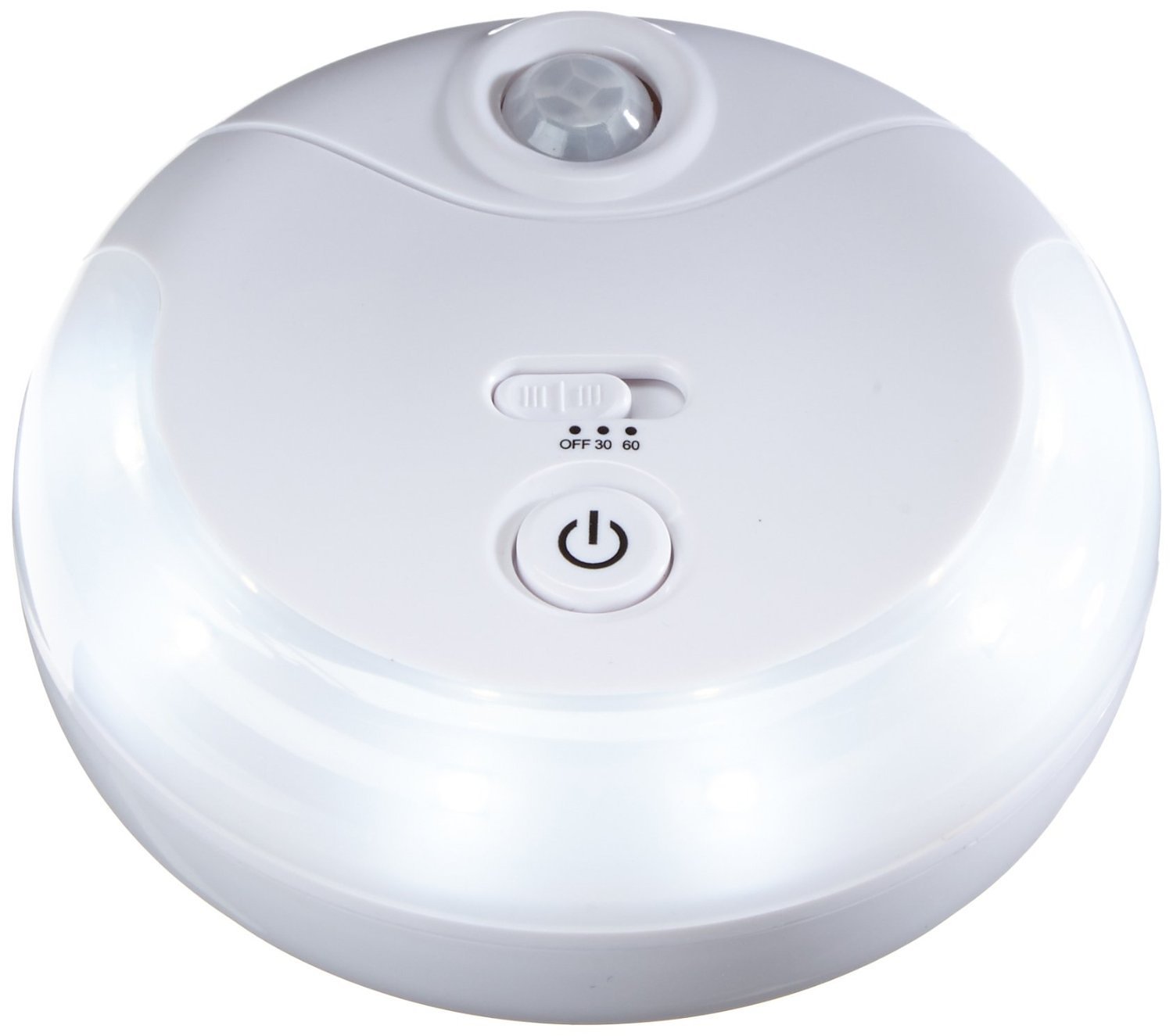 BoxCave 6 LED Automatic Motion Sensing Night Light Battery Powered Human Body Sensor Light and adjustable light timer Stick Anywhere Night Lights comes with BoxCave Microfiber Cleaning Cloth