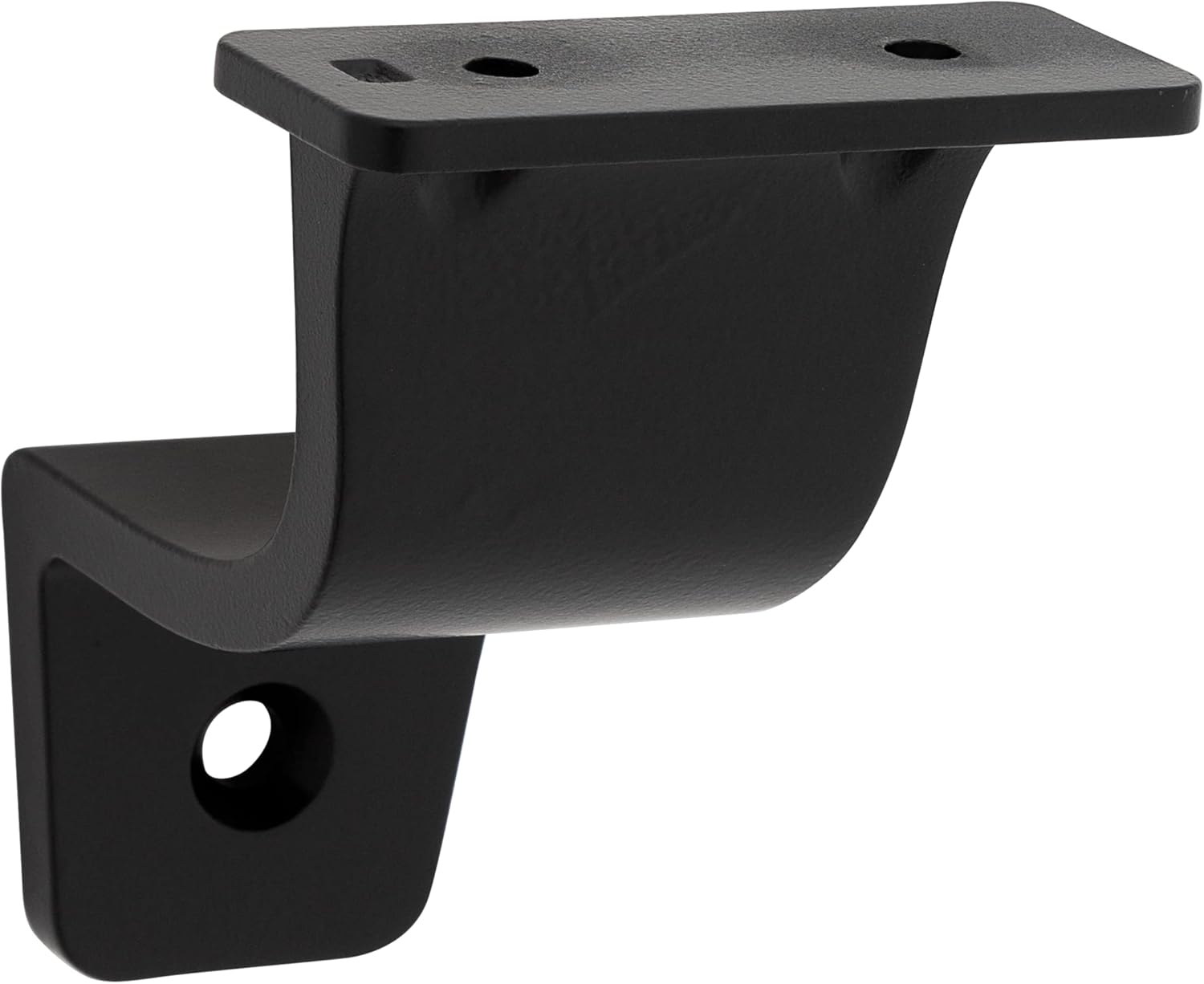 National Hardware N830-519 Cooper Handrail Bracket, 1 Count (Pack of 1), Matte Black