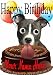 Staffordshire Bull Terrier pies tort prawdziwe Googly Eyes A5 kartka z życzeniami urodzinowymi Codewa1