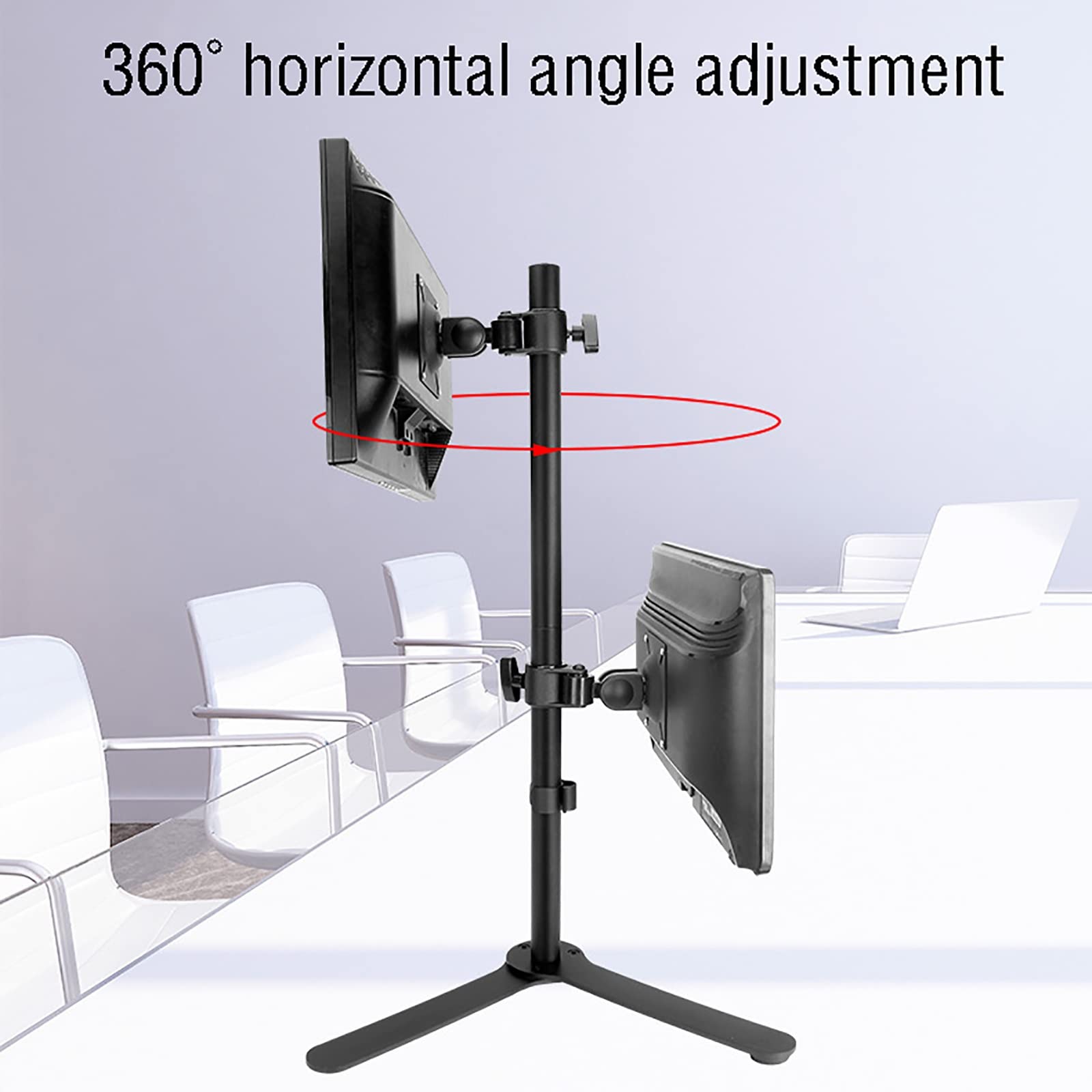 Supporto per Doppio Monitor, Supporto da Scrivania Autoportante per Monitor LCD da 12 A 27 Pollici, Supporta Due Schermi Fino A 8 Kg/17,6 Libbre