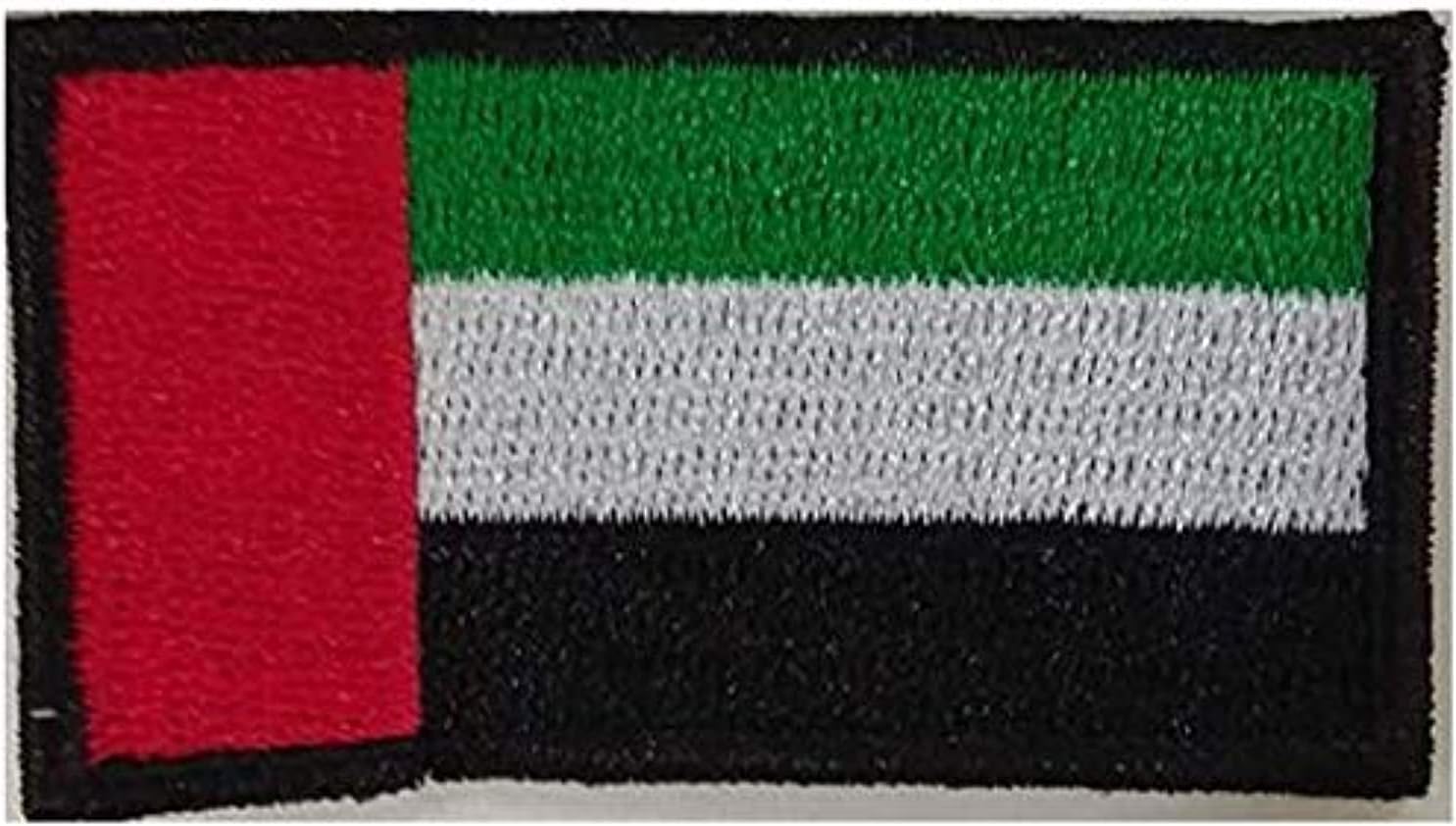 Embroidery UAE Flag Patch (Black Border)