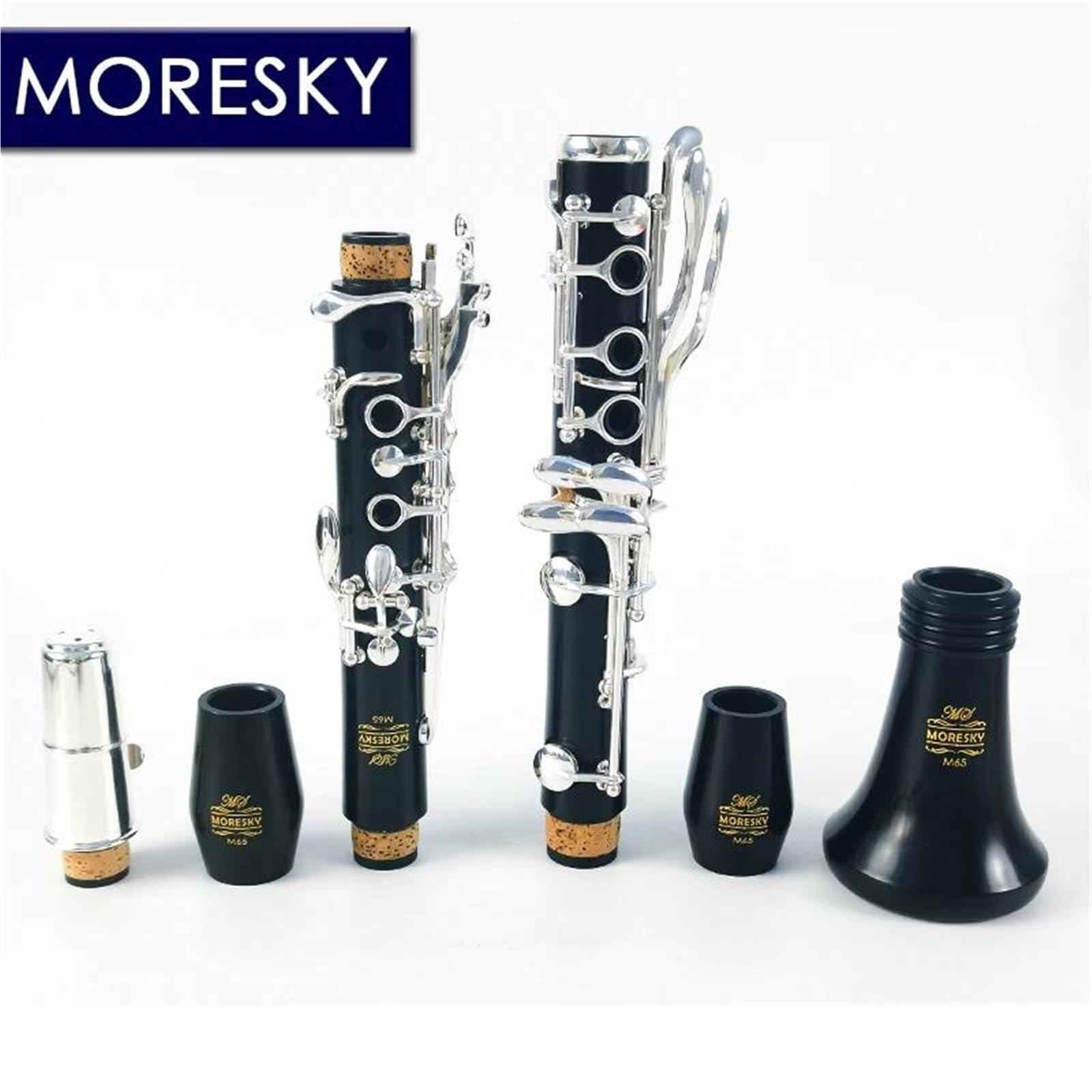 Amazon | 初心者クラリネット 楽器 MORESKY クラリネット Bb 黒檀銀