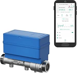 YoLink FlowSmart All-in-One Smart Water Meter & Shutoff for 1.5'' Pipes