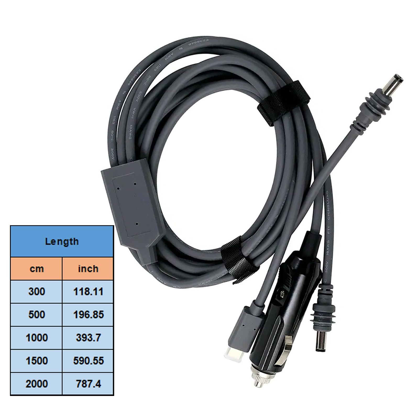 Cable de alimentación USB C a D flexible y portátil, cable USB de plástico eficiente para actividades al aire libre y uso de coche para espacio X