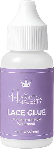 HAIR MAJESTY Ultimate Extra Hold Lace Glue Waterproof-Invisible Bond-38ml