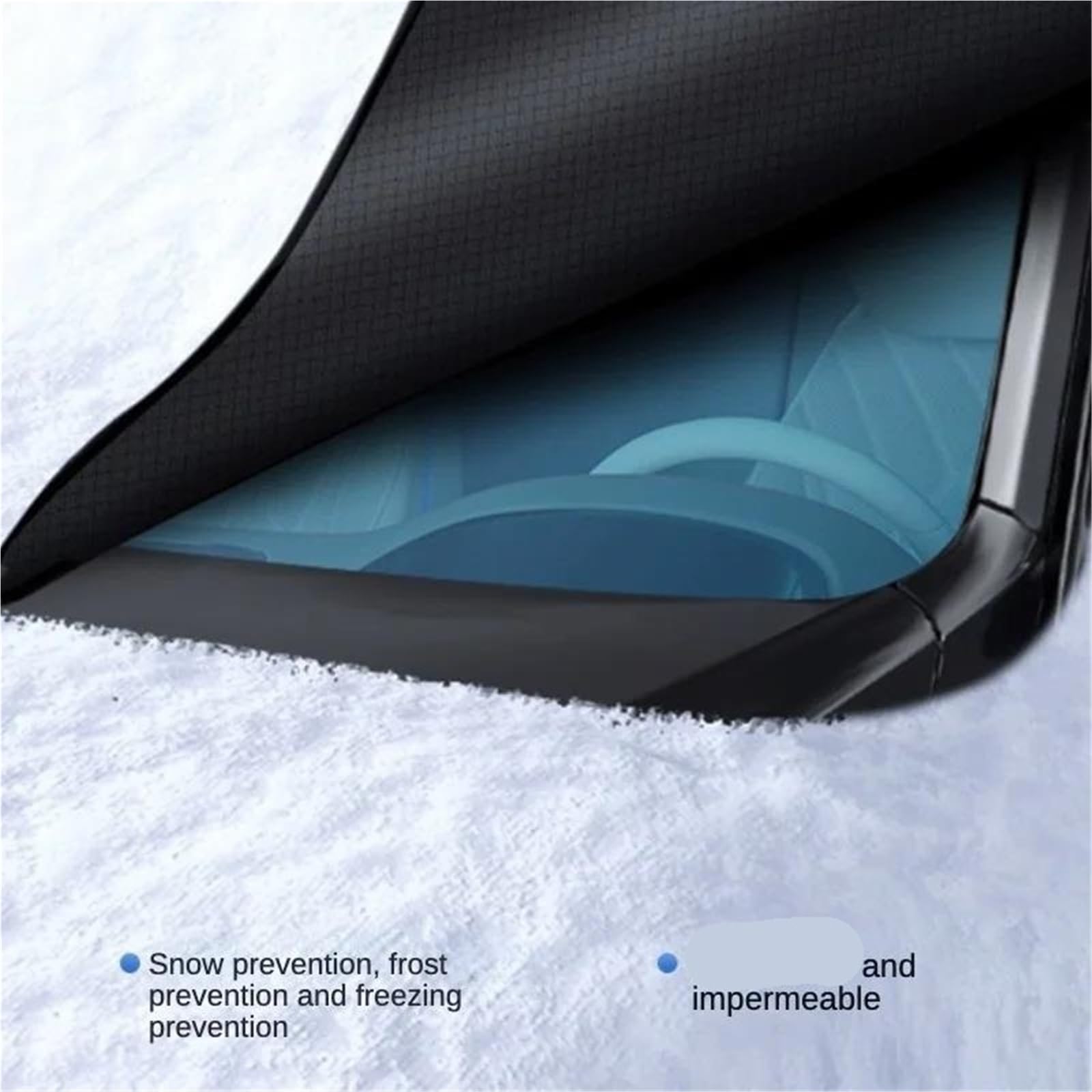 Telo Parabrezza Auto Antigelo Parasole Invernale per Auto A Prova di Neve E Scudo da Neve Copertura per Parabrezza Anteriore Estesa E Ispessita