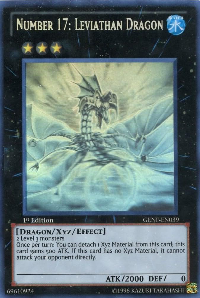 Yu-Gi-Oh! - Number 17: Leviathan Dragon (GENF-EN039) - Generation Force - 1st Edition - Ghost Rare