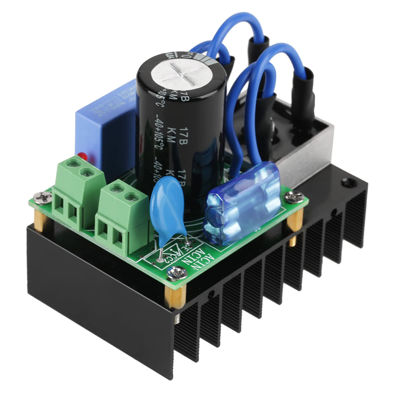 Modulo Raddrizzatore AC a DC 5-34V a 7-50V con Protezione per Alimentatori e Circuiti Elettronici, Corrente di Uscita 10A