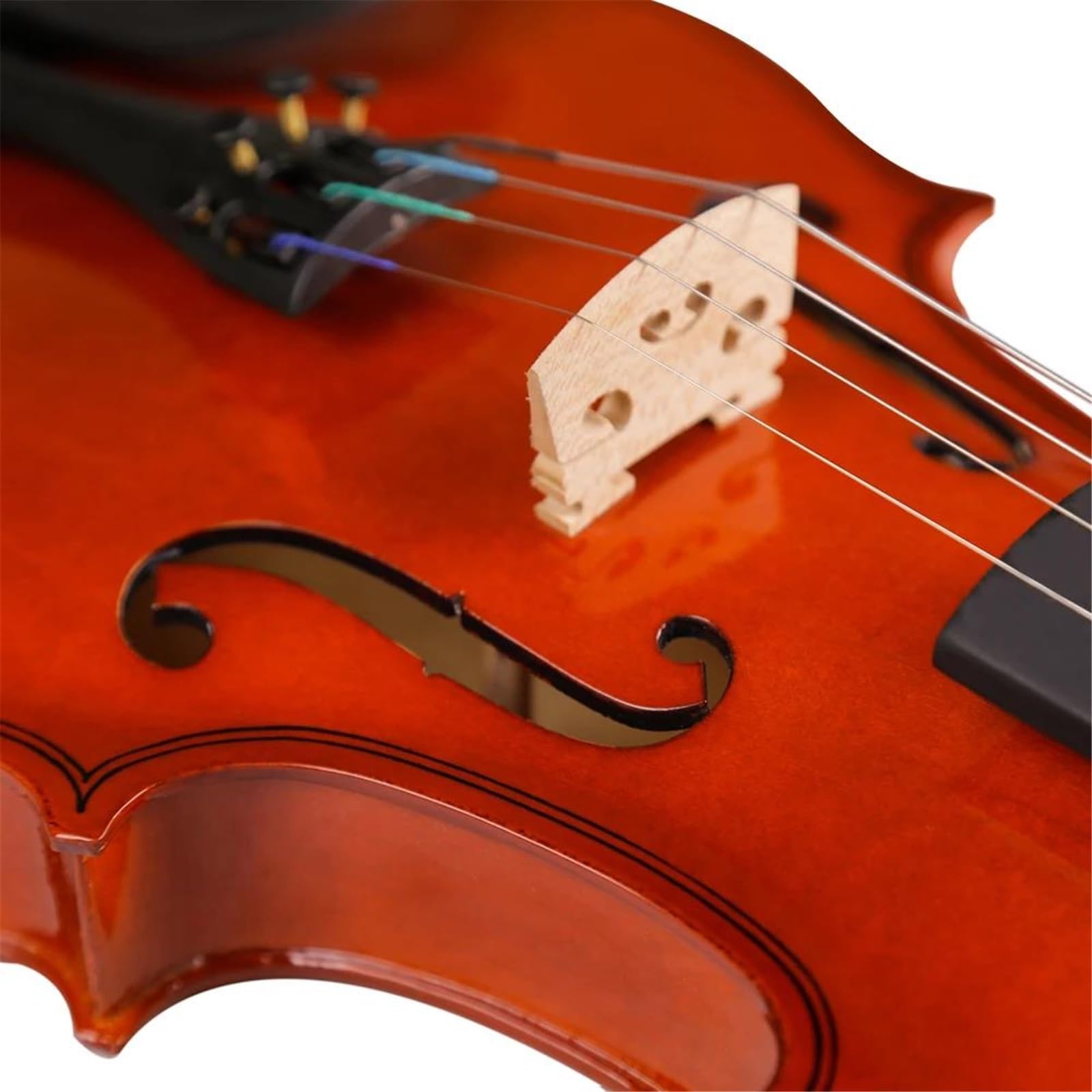 Violino Violino Acustico In Legno Massello Di Dimensioni Standard Con Corde Per Arco E Accessori Completi Per Principianti E Studenti Di Violino(1/8)