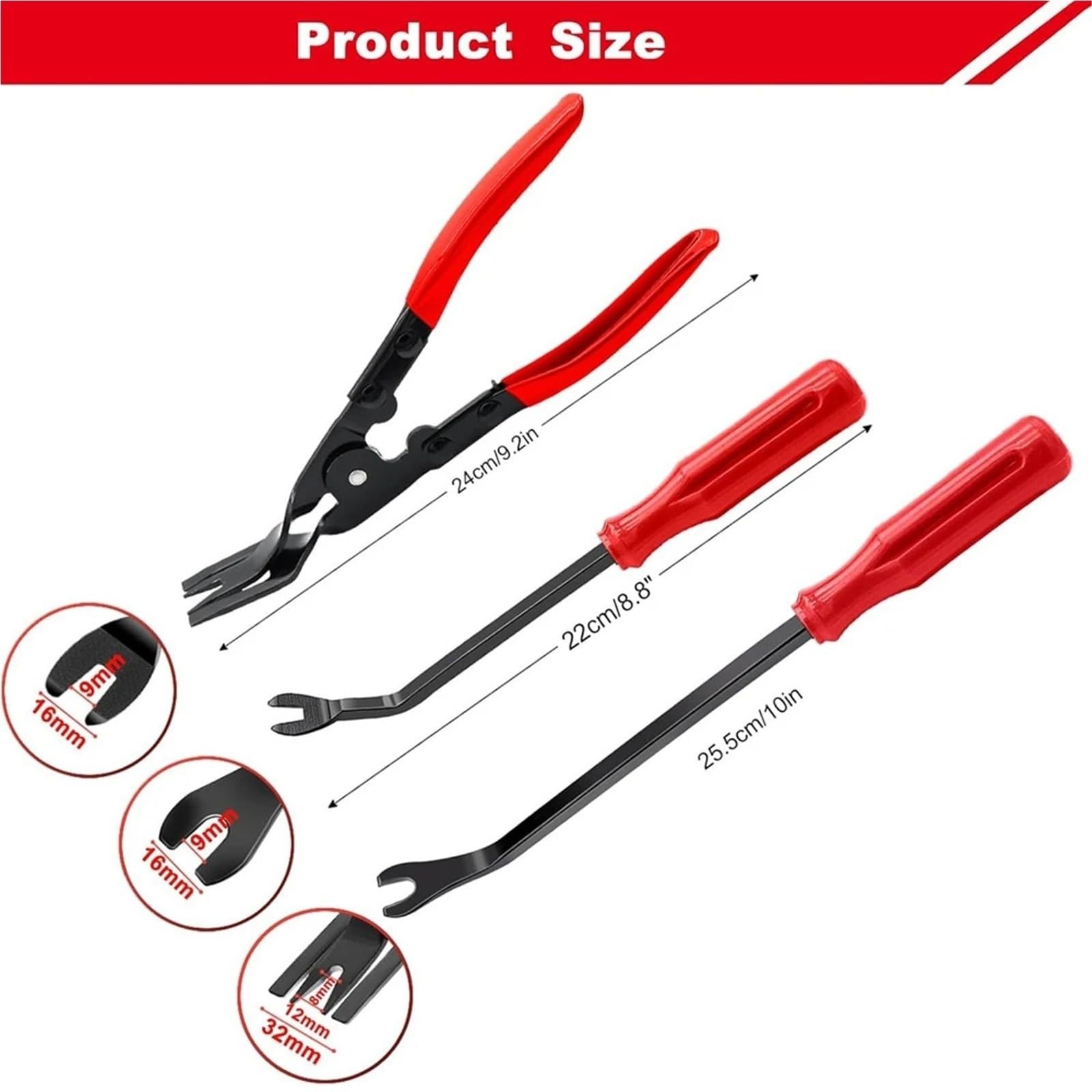 3-teiliges Auto-Clip-Zangen-Entferner-Werkzeug